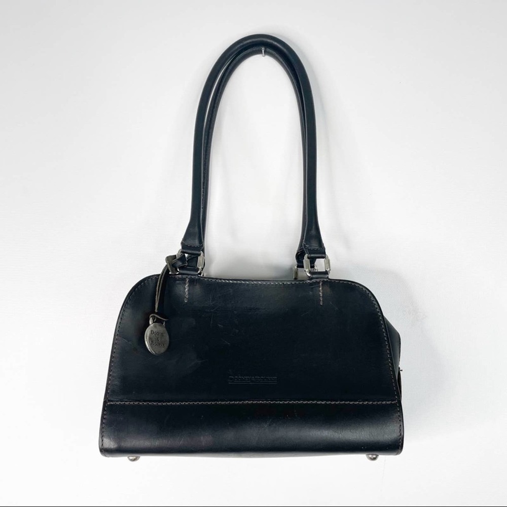 Dooney & Bourke Black Leather Mini Alto Dome Bag